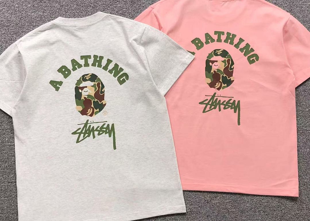 Bape 78 BAPE STUSSY T-SHIRT - Image 4