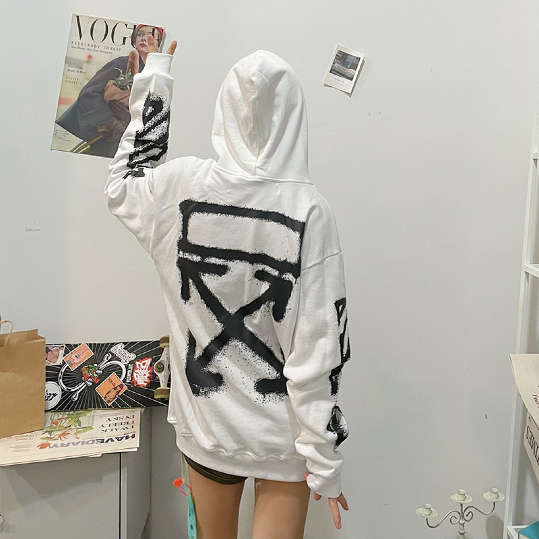 Off-White 109 OFF-WHITE (WHITE HOODIE) - Image 46