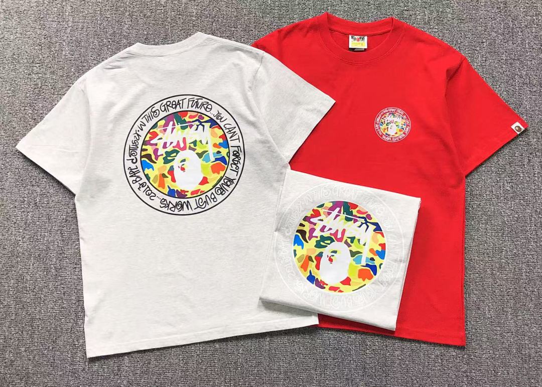 Bape 78 BAPE STUSSY T-SHIRT 1102090842 (Im 170Cm 55Kg I Wear Size S In The Phot) - Image 5