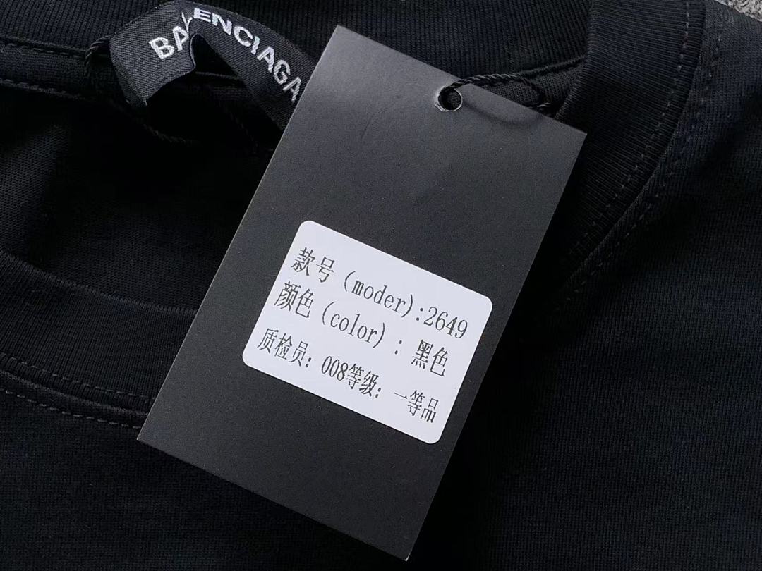 Balenciaga 115 B⭐L⭐⭐⭐IA⭐A T-SHIRT 520123020 (Im 170Cm 60Kg I Wear Size M In The Phot) - Image 23