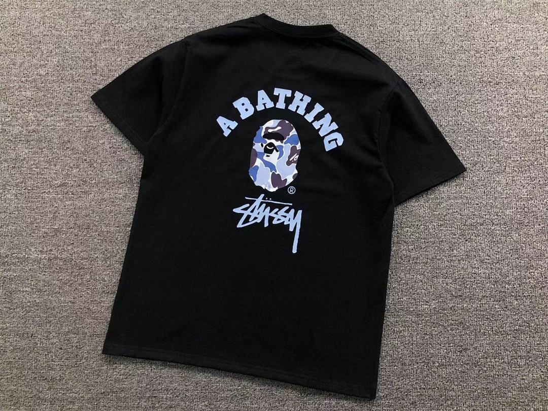 Bape 79 BAPE STUSSY T-SHIRT 411182642 (Im 170Cm 57Kg I Wear Size S In The Phot) - Image 13