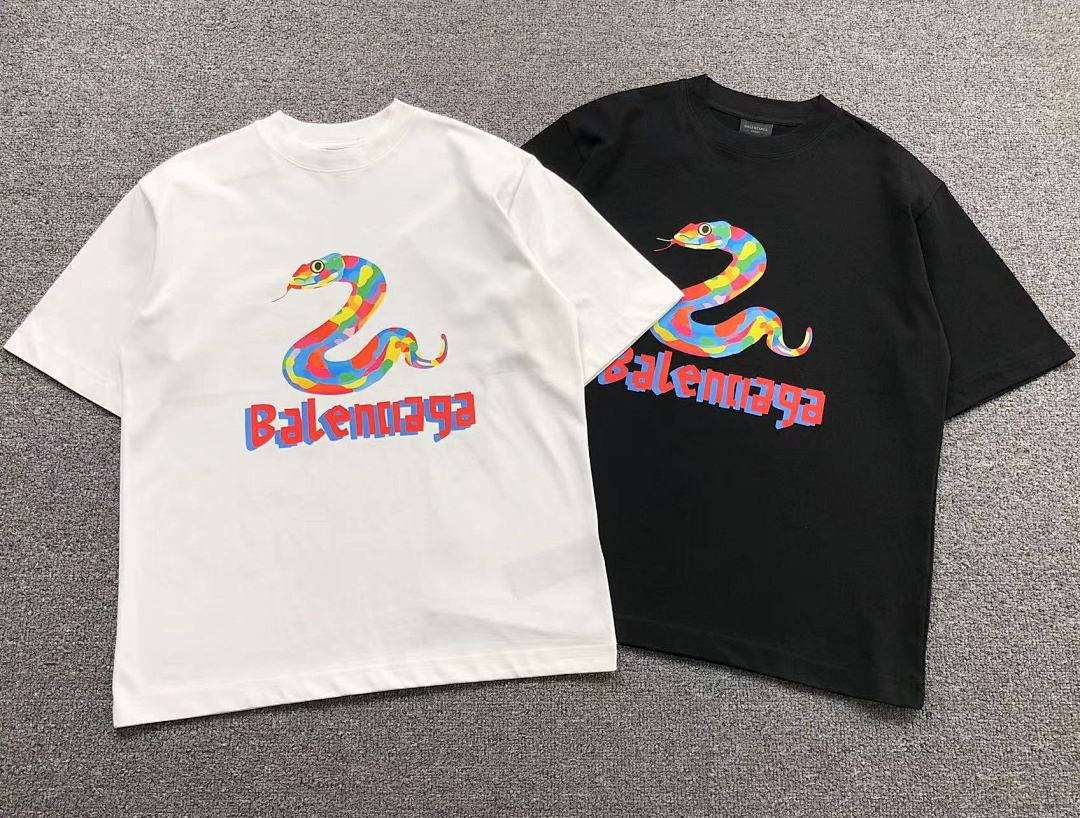 Balenciaga 95 B⭐L⭐⭐⭐IA⭐A T-SHIRT 502171881 (Im 170Cm 57Kg I Wear Size 1 In The Phot) - Image 5