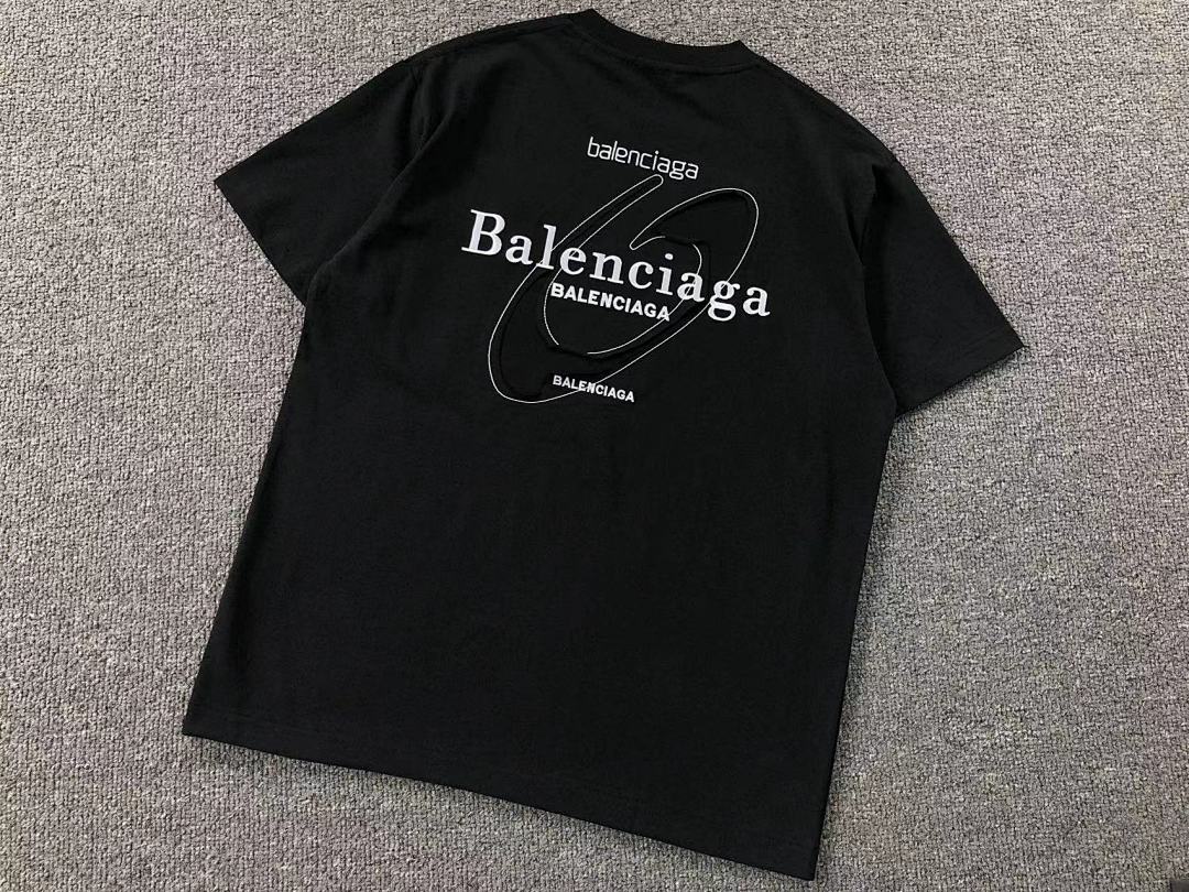 Balenciaga 118 B⭐L⭐⭐⭐IA⭐A T-SHIRT 11122016137 (Im 170Cm 60Kg I Wear Size M In The Phot) - Image 8
