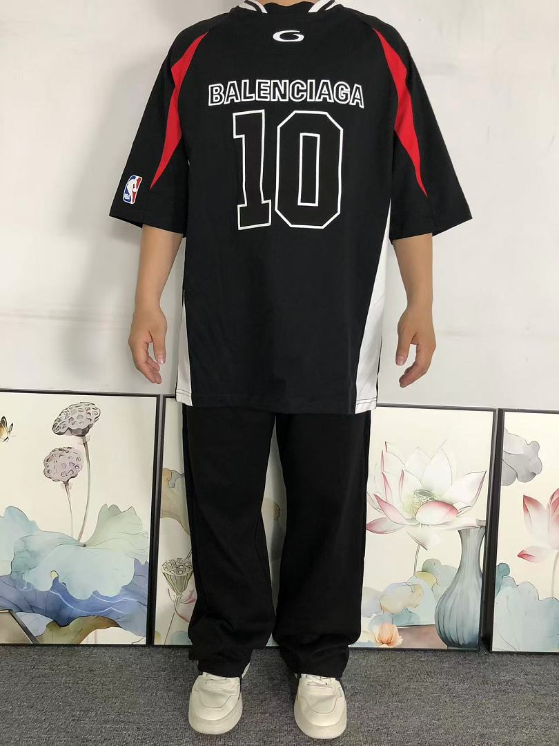 Balenciaga 188 B⭐L⭐⭐⭐IA⭐A NBA BASKETBALL T-SHIRT - Image 3