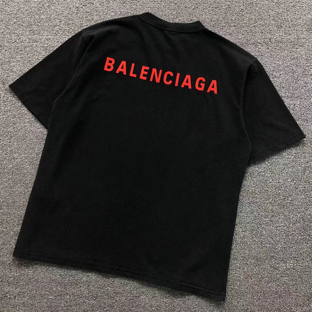 Balenciaga 125 B⭐L⭐⭐⭐IA⭐A T-SHIRT 42040807163 (Im 170Cm 60Kg I Wear Size XS In The Phot)