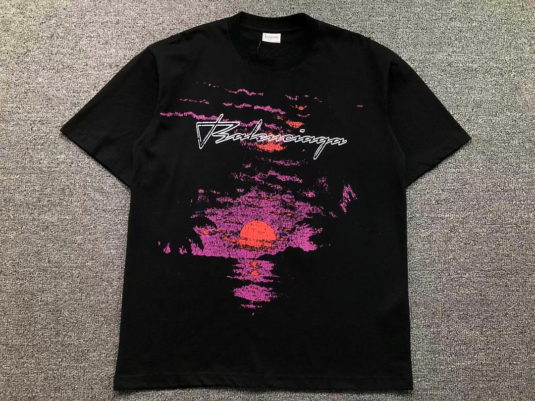 Balenciaga 129 B⭐L⭐⭐⭐IA⭐A T-SHIRT 3207090821 (Im 170Cm 60Kg I Wear Size M In The Phot) - Image 5
