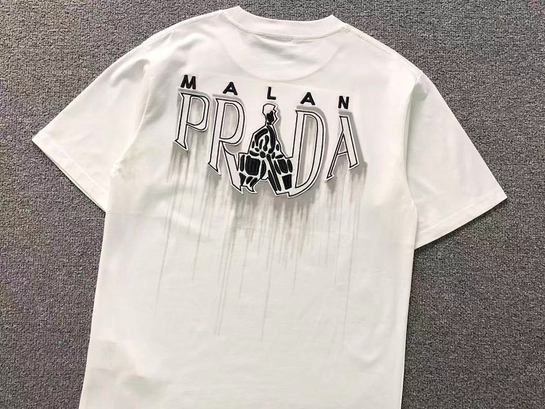 Prada 98 P⭐A⭐A T-SHIRT 3204091303 (Im 170Cm 65Kg I Wear Size M In The Phot) - Image 8