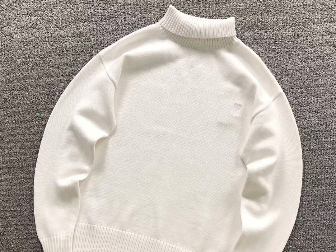 AMI 158 AMI SWEATER 21101105125 (Im 170Cm 60Kg I Wear Size M In The Phot) - Image 12