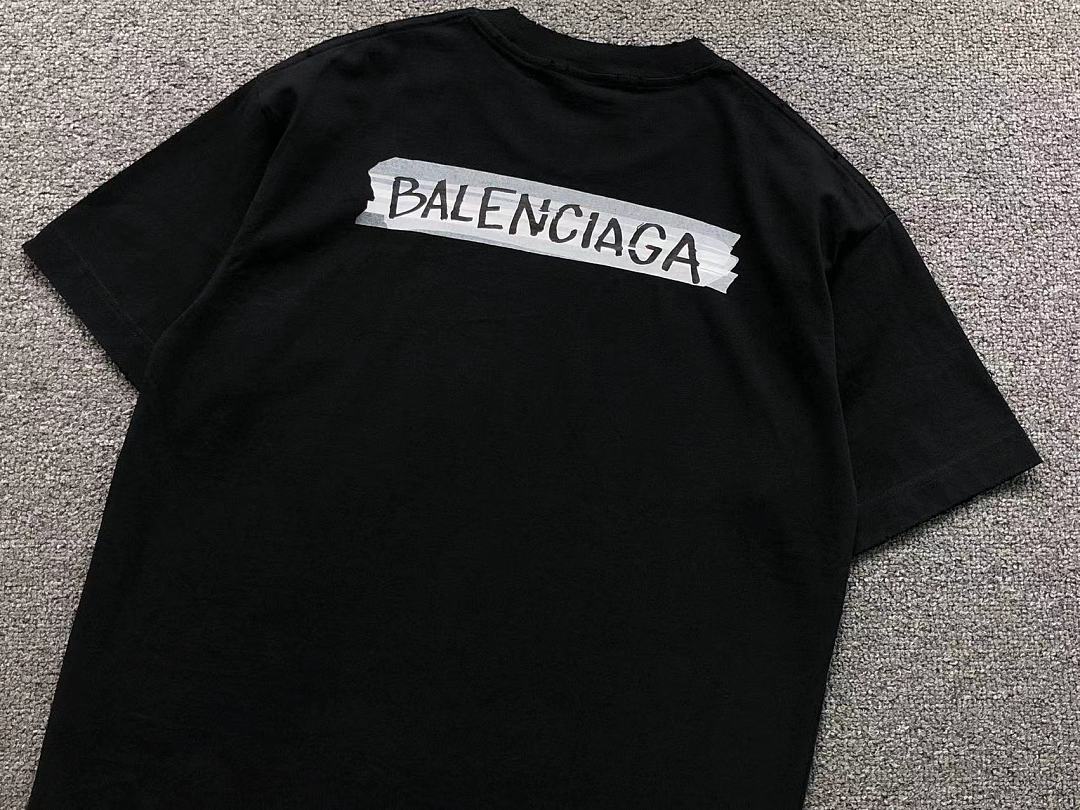 Balenciaga 125 B⭐L⭐⭐⭐IA⭐A T-SHIRT 3204303121 (Im 170Cm 60Kg I Wear Size M In The Phot) - Image 11