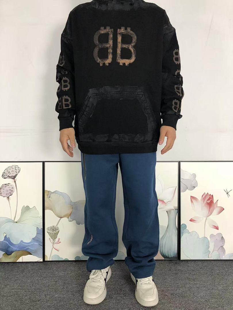 Balenciaga 228 B⭐L⭐⭐⭐IA⭐A HOODIE 4122719163 (Im 170Cm 60Kg I Wear Size XS In The Phot) - Image 3