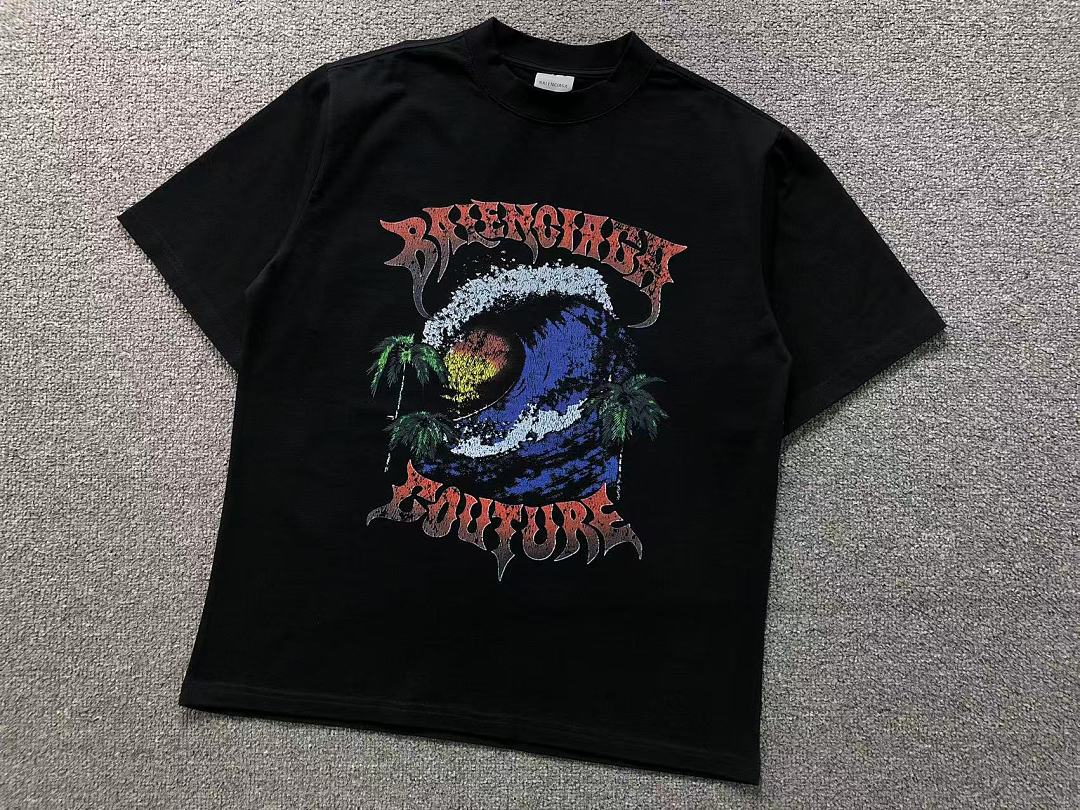 Balenciaga 128 B⭐L⭐⭐⭐IA⭐A T-SHIRT 42060511163 (Im 170Cm 60Kg I Wear Size XS In The Phot) - Image 8