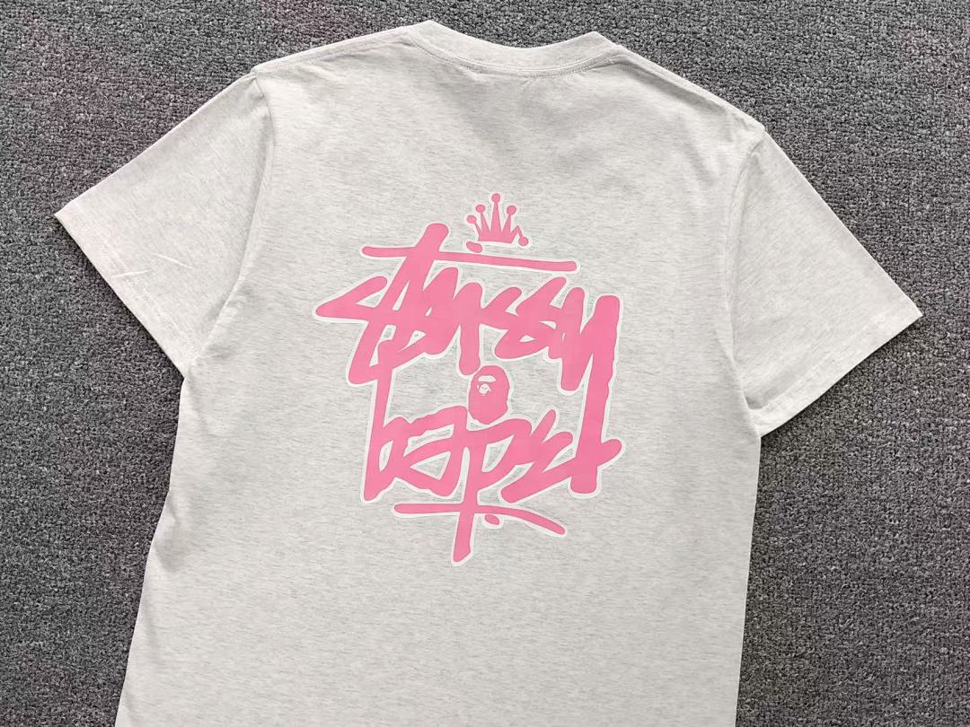 Bape 79 BAPE STUSSY T-SHIRT 411183142 (Im 170Cm 57Kg I Wear Size S In The Phot) - Image 20