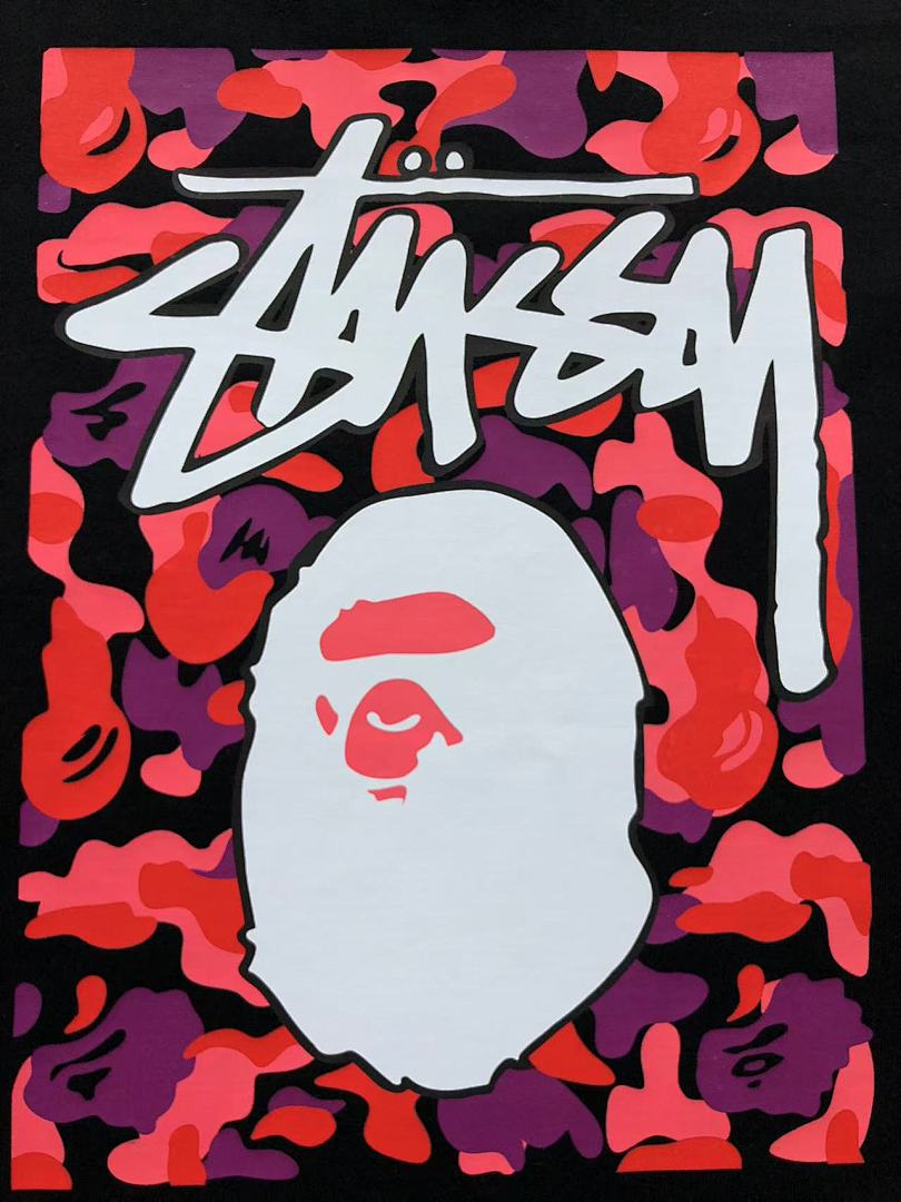 Bape 79 BAPE STUSSY T-SHIRT 411183542 (Im 170Cm 57Kg I Wear Size S In The Phot) - Image 36