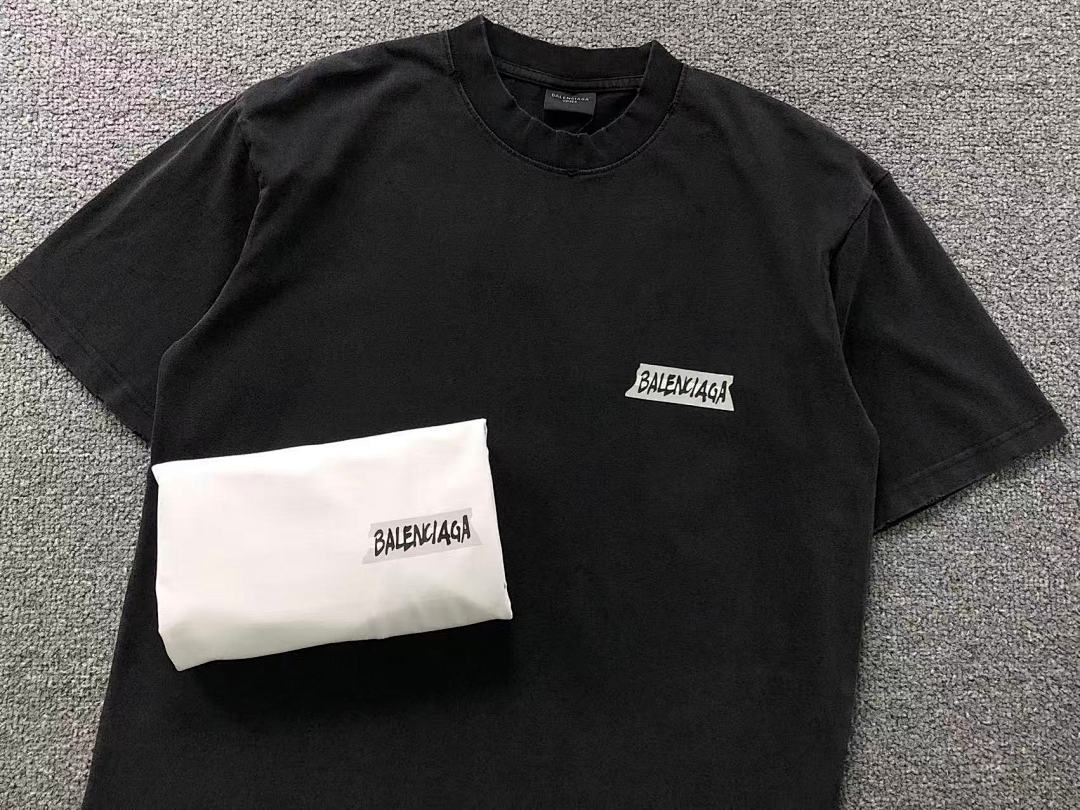 Balenciaga 125 B⭐L⭐⭐⭐IA⭐A T-SHIRT 3203242421 (Im 170Cm 60Kg I Wear Size S In The Phot) - Image 14
