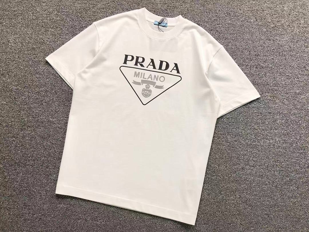 Prada 118 P⭐A⭐A T-SHIRT 5232416147 (Im 170Cm 60Kg I Wear Size M In The Phot) - Image 7