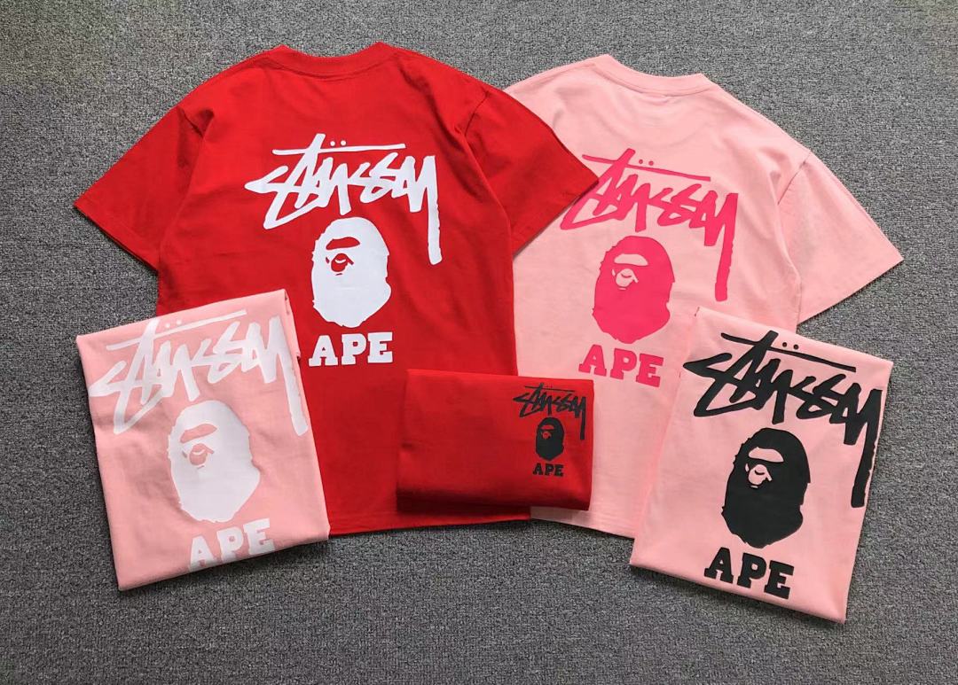 Bape 78 BAPE STUSSY T-SHIRT - Image 3