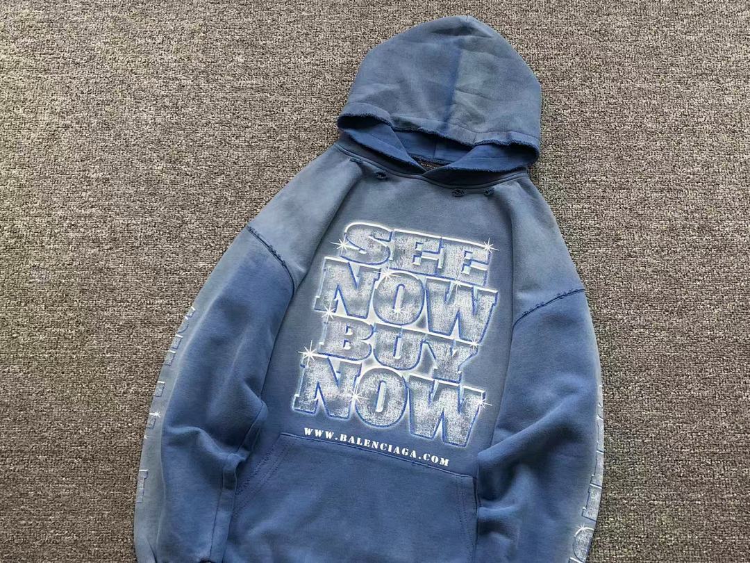 Balenciaga 255 B⭐L⭐⭐⭐IA⭐A HOODIE 5101184136 (Im 170Cm 60Kg I Wear Size M In The Phot) - Image 7