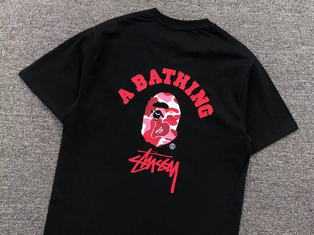 Bape 79 BAPE STUSSY T-SHIRT 411182942 (Im 170Cm 57Kg I Wear Size S In The Phot) - Image 15
