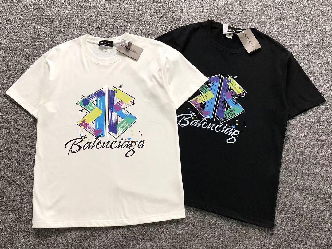 Balenciaga 115 B⭐L⭐⭐⭐IA⭐A T-SHIRT 22051320172 (Im 170Cm 60Kg I Wear Size M In The Phot) - Image 5