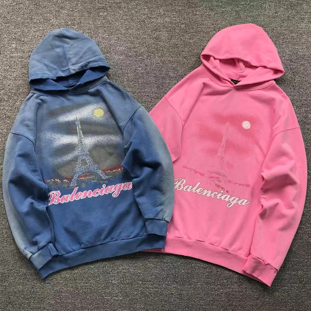 Balenciaga 255 B⭐L⭐⭐⭐IA⭐A HOODIE 5101183136 (Im 170Cm 60Kg I Wear Size M In The Phot)