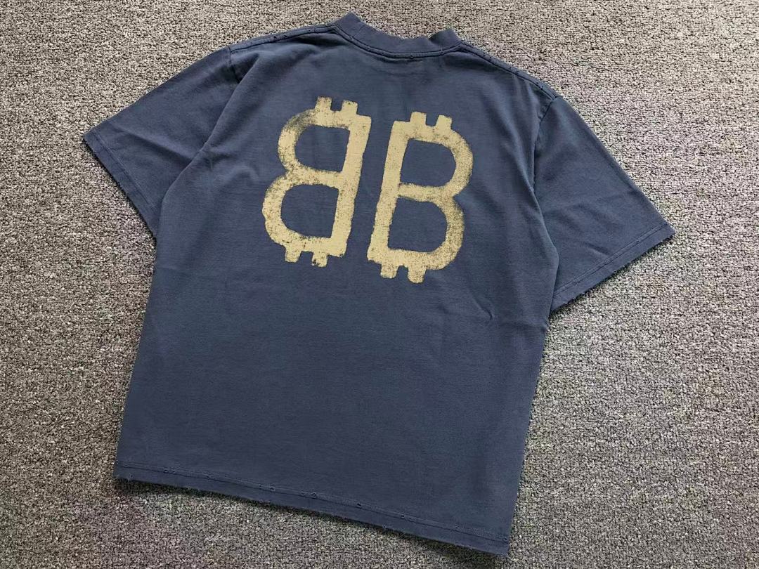 Balenciaga 125 B⭐L⭐⭐⭐IA⭐A T-SHIRT 42032302163 (Im 170Cm 60Kg I Wear Size XS In The Phot) - Image 7