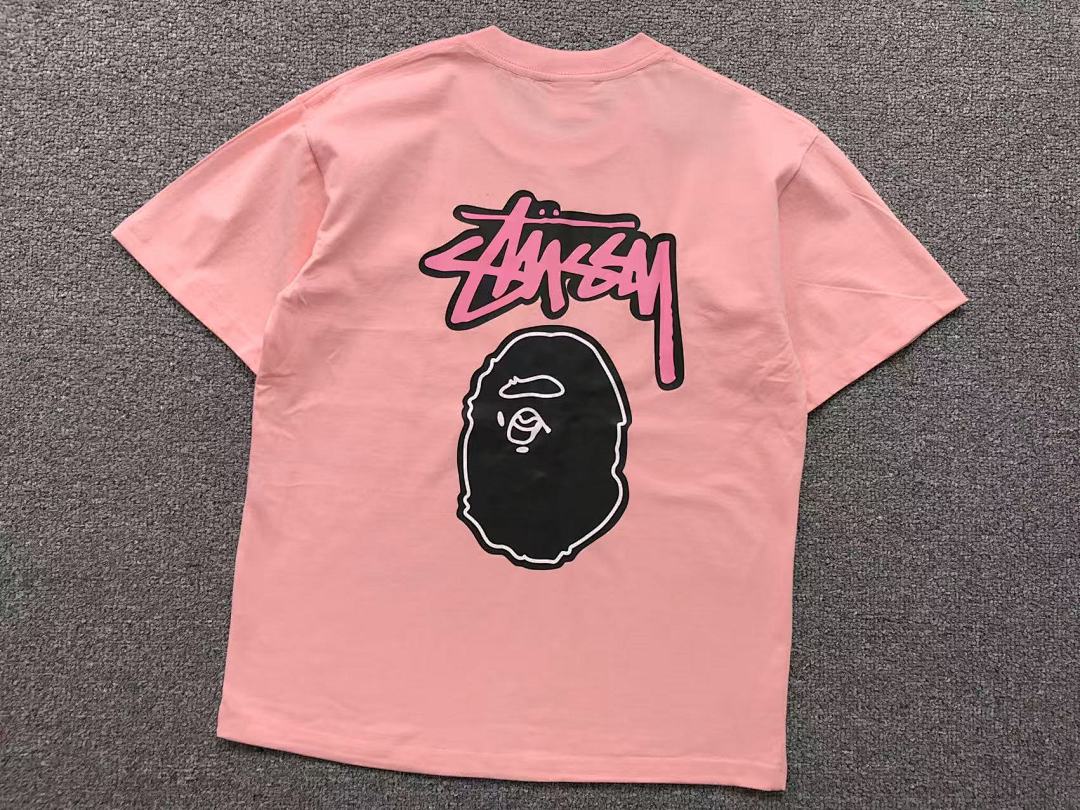 Bape 78 BAPE STUSSY T-SHIRT 1102091542 (Im 170Cm 55Kg I Wear Size S In The Phot) - Image 14