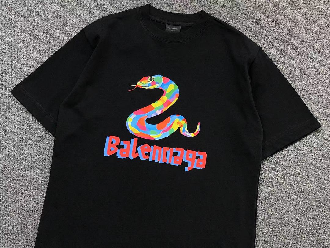 Balenciaga 95 B⭐L⭐⭐⭐IA⭐A T-SHIRT 502171881 (Im 170Cm 57Kg I Wear Size 1 In The Phot) - Image 9