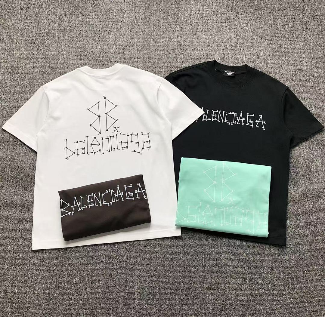 Balenciaga 115 B⭐L⭐⭐⭐IA⭐A T-SHIRT 3102220621 (Im 170Cm 55Kg I Wear Size M In The Phot)