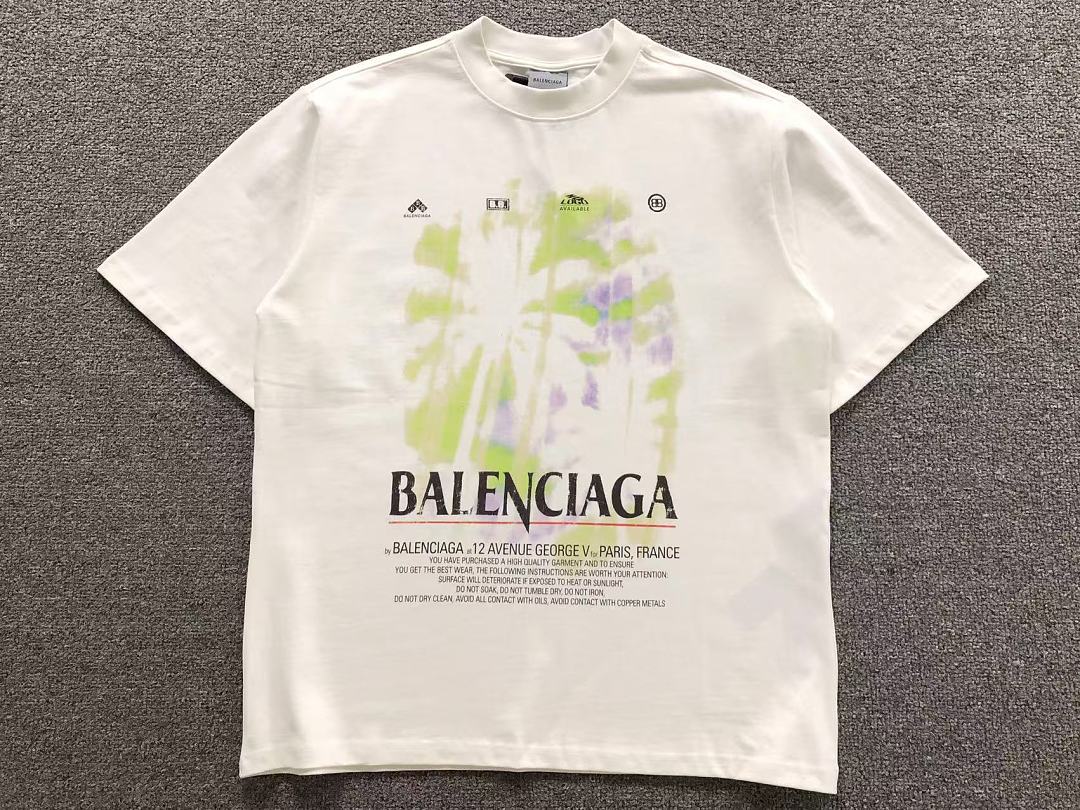 Balenciaga 125 B⭐L⭐⭐⭐IA⭐A T-SHIRT 42050841163 (Im 170Cm 60Kg I Wear Size XS In The Phot) - Image 5