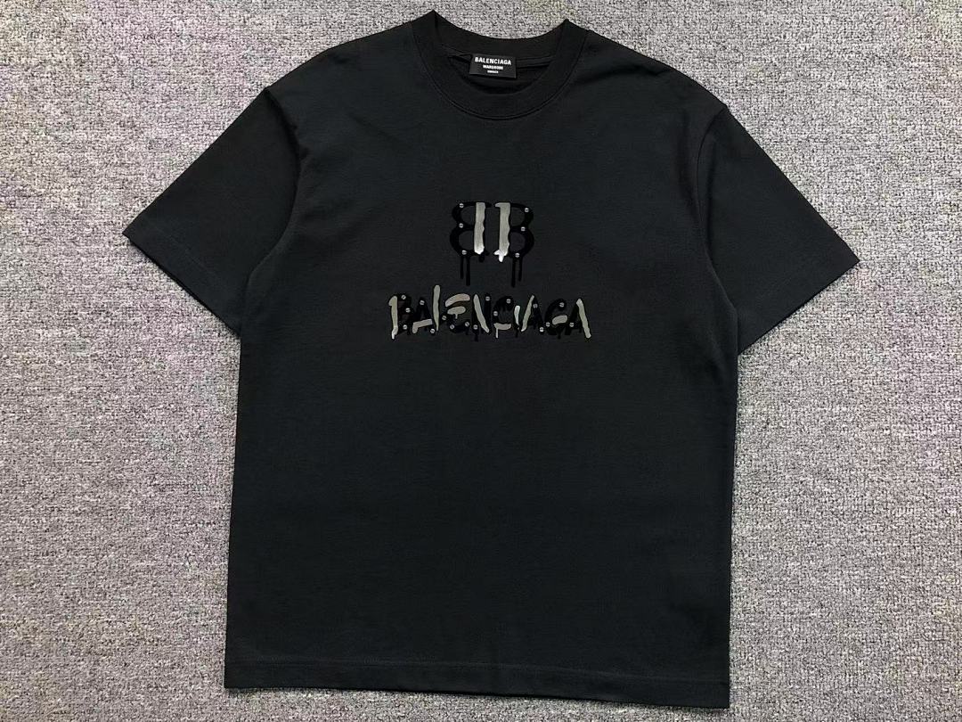 Balenciaga 115 B⭐L⭐⭐⭐IA⭐A T-SHIRT 3201300421 (Im 170Cm 60Kg I Wear Size M In The Phot) - Image 10