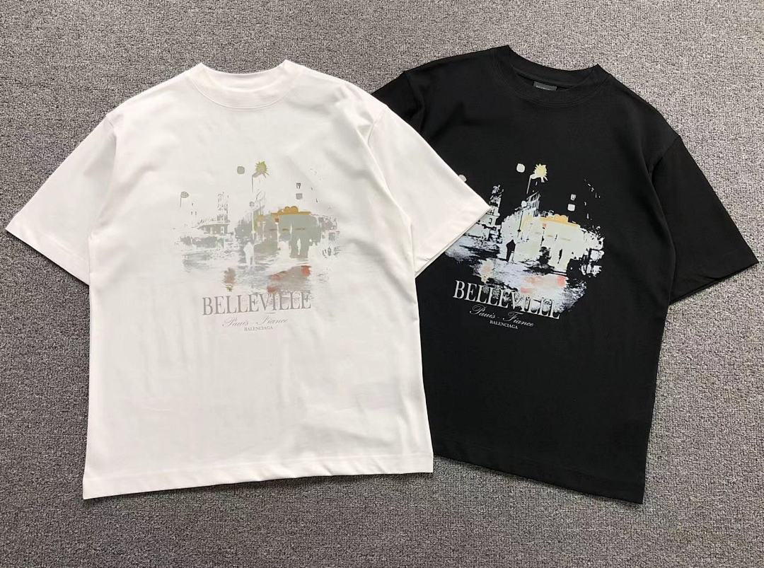 Balenciaga 95 B⭐L⭐⭐⭐IA⭐A T-SHIRT 502171181 (Im 170Cm 57Kg I Wear Size 1 In The Phot) - Image 5