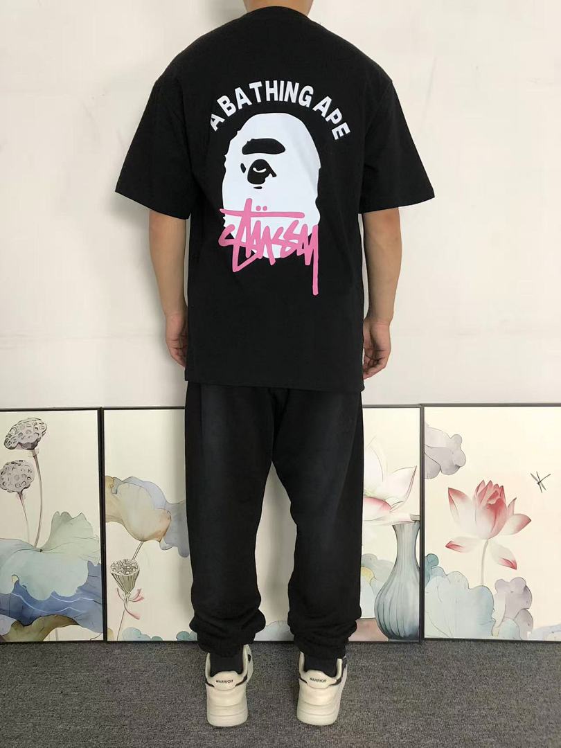 Bape 85 BAPE STUSSY T-SHIRT 3111050321 (Im 170Cm 60Kg I Wear Size M In The Phot) - Image 4