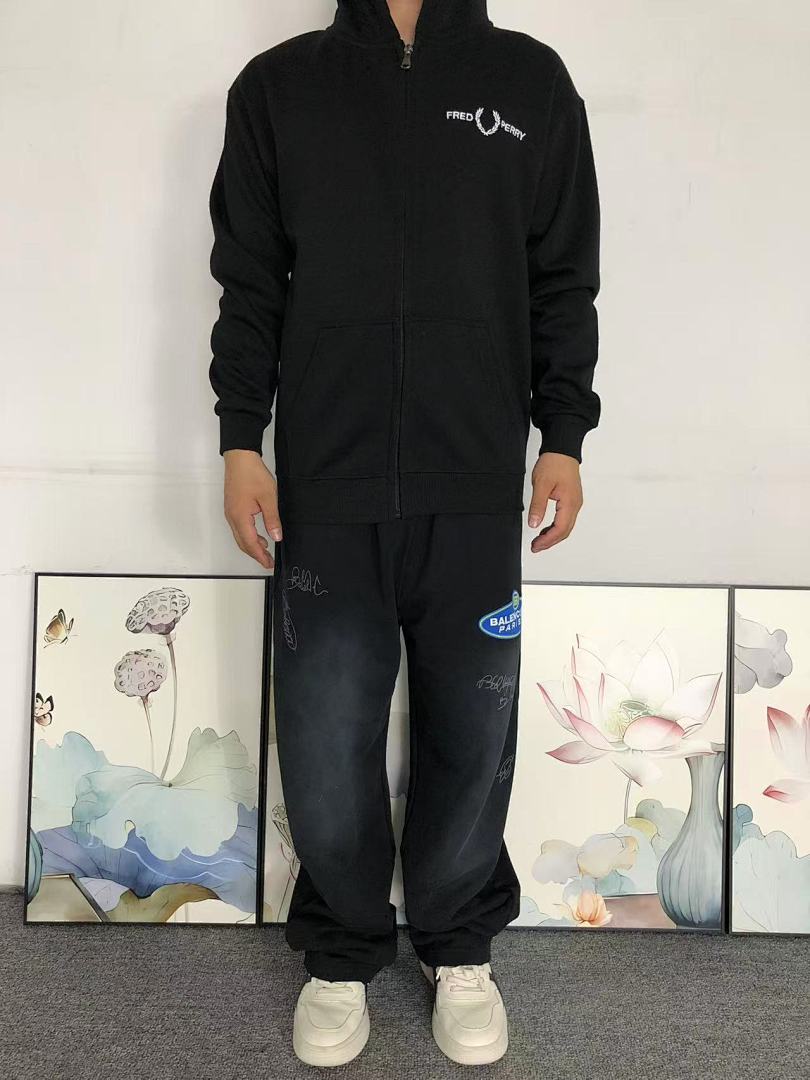 Unbranded 215 FRED PERRY HOODIE 2111180901 (Im 170Cm 60Kg I Wear Size M In The Phot) - Image 3