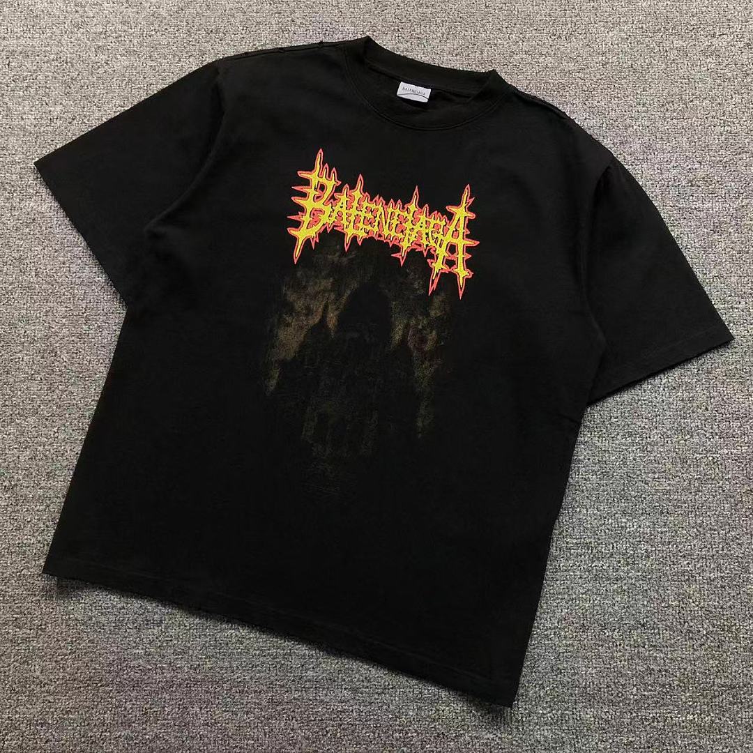 Balenciaga 128 B⭐L⭐⭐⭐IA⭐A T-SHIRT 42042402163 (Im 170Cm 60Kg I Wear Size XS In The Phot)