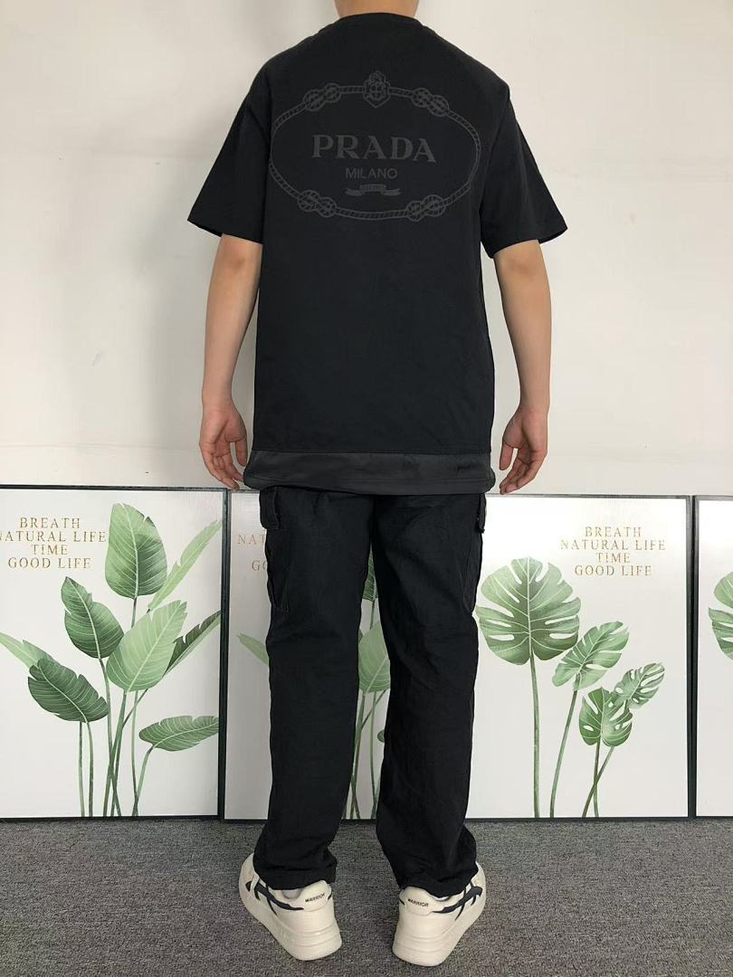 Prada 125 P⭐A⭐A T-SHIRT 211211521 (Im 170Cm 57Kg I Wear Size XS In The Phot) - Image 4