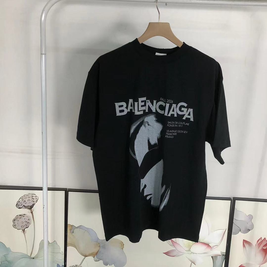 Balenciaga 118 B⭐L⭐⭐⭐IA⭐A T-SHIRT 42061326156 (Im 170Cm 60Kg I Wear Size 1 In The Phot) - Image 20