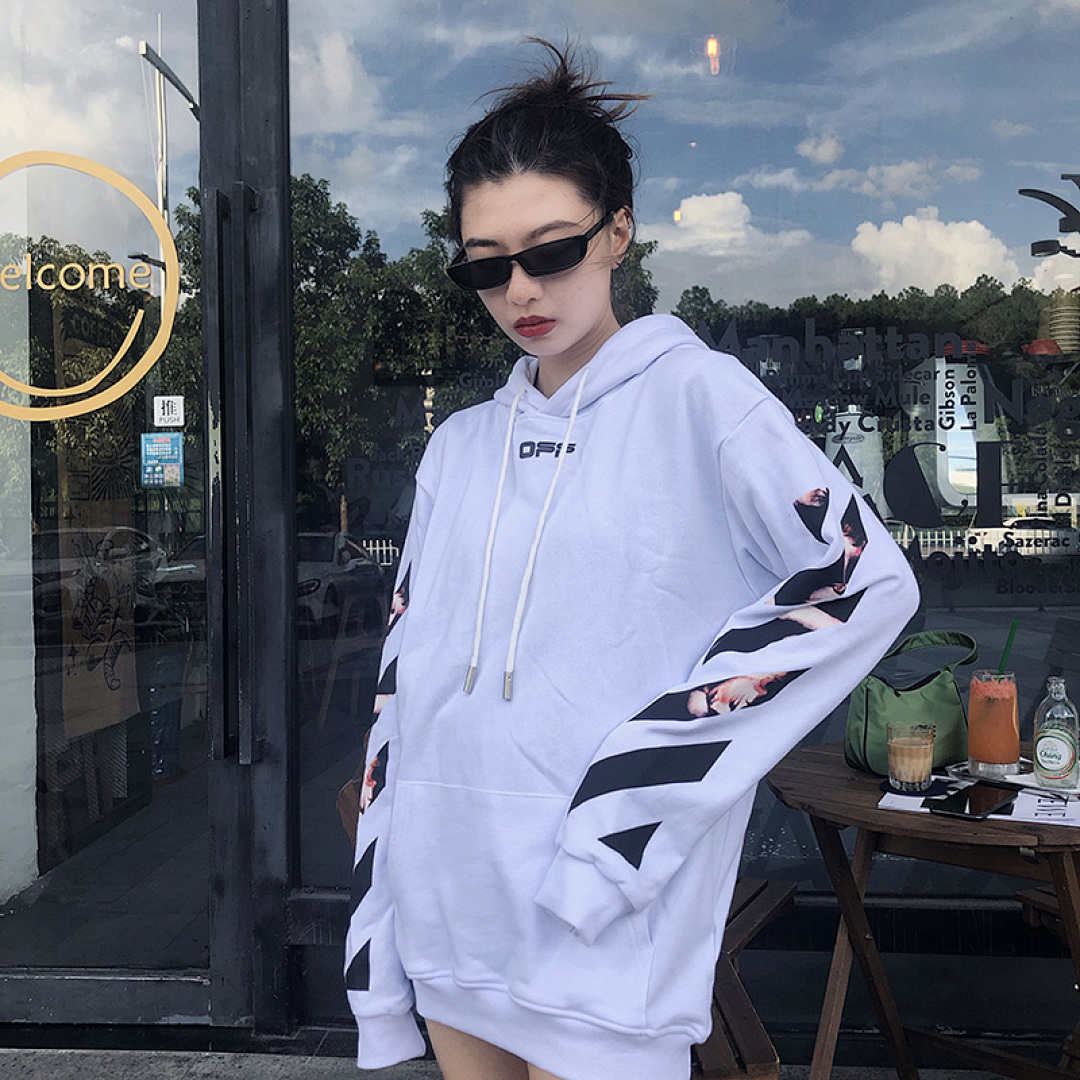Off-White 126 OFF-WHITE (WHITE HOODIE) - Image 42
