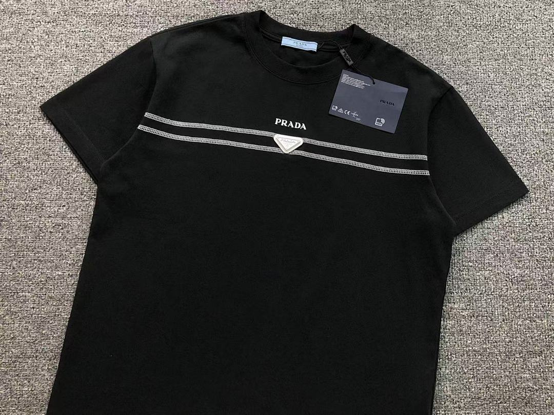 Prada 118 P⭐A⭐A T-SHIRT 3203200321 (Im 170Cm 60Kg I Wear Size L In The Phot) - Image 11