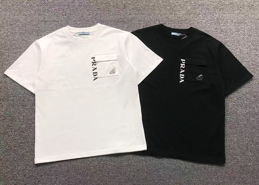 Prada 95 P⭐A⭐A T-SHIRT 3201220103 (Im 170Cm 60Kg I Wear Size M In The Phot) - Image 5
