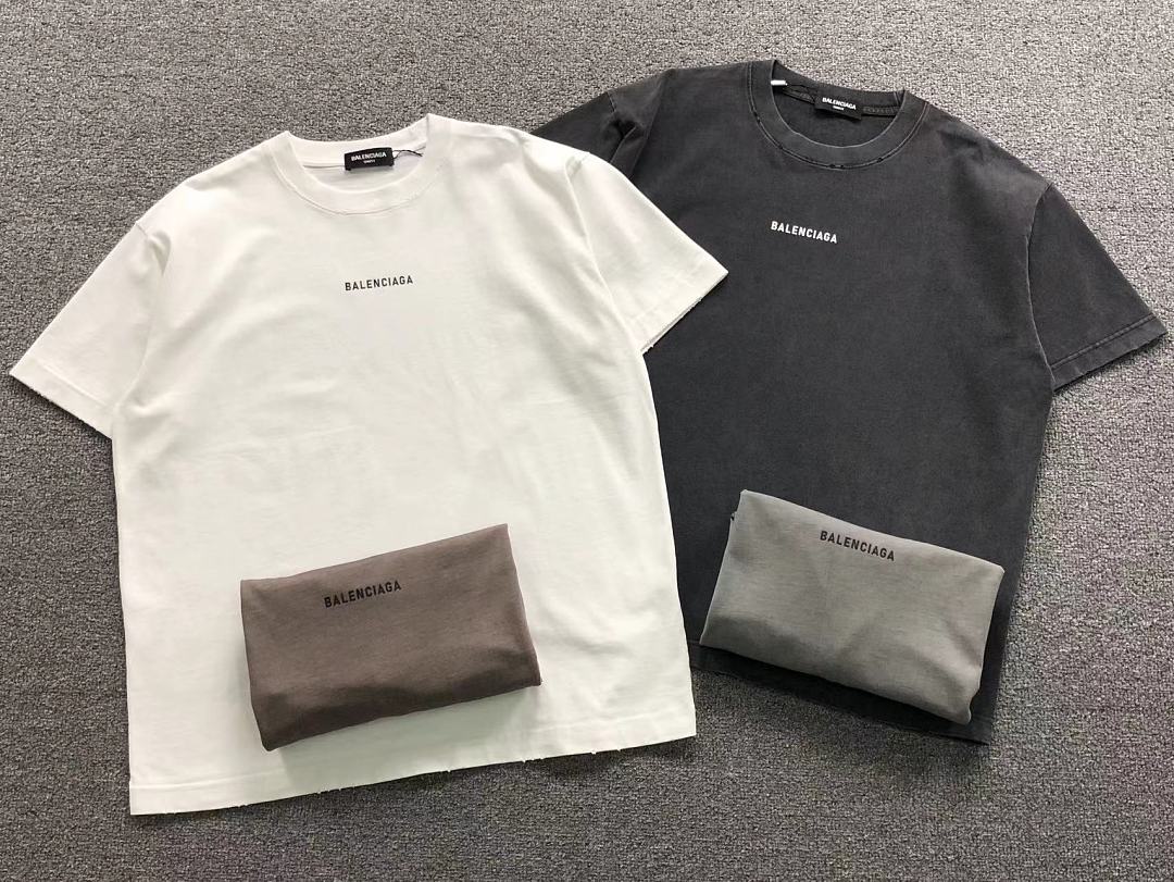 Balenciaga 129 B⭐L⭐⭐⭐IA⭐A T-SHIRT 42061611133 (Im 170Cm 60Kg I Wear Size 2XL In The Phot) - Image 5