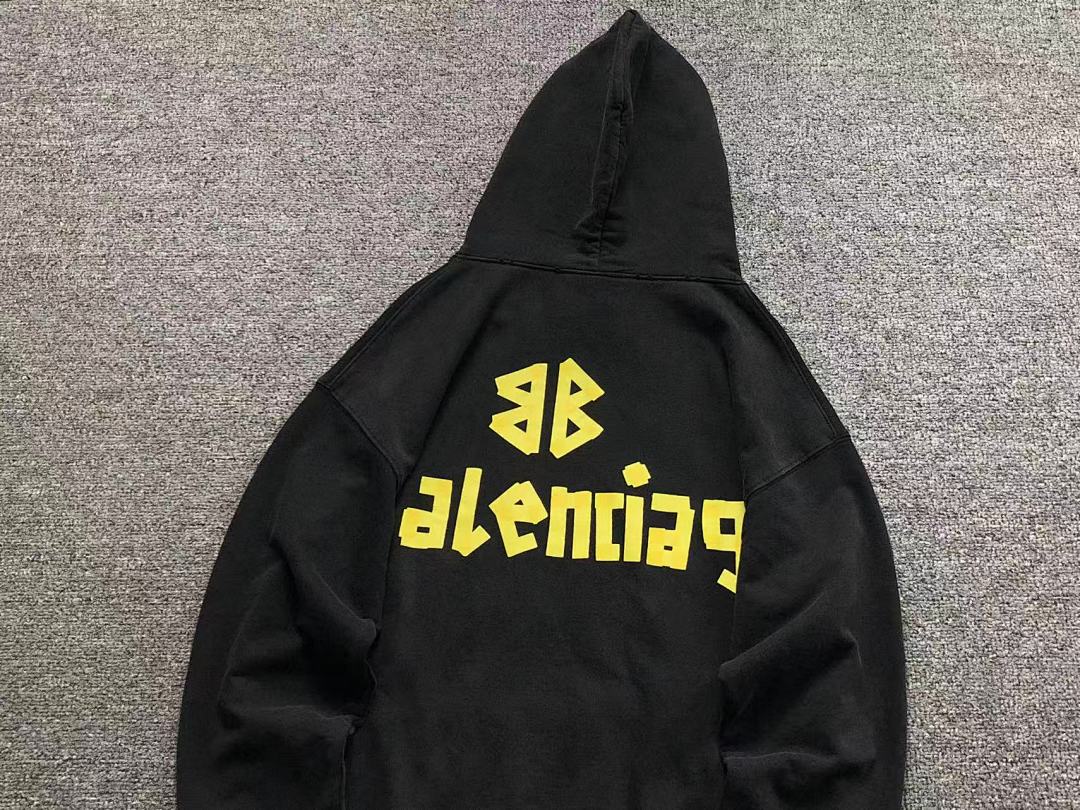 Balenciaga 225 B⭐L⭐⭐⭐IA⭐A HOODIE 5101172136 (Im 170Cm 60Kg I Wear Size S In The Phot) - Image 8