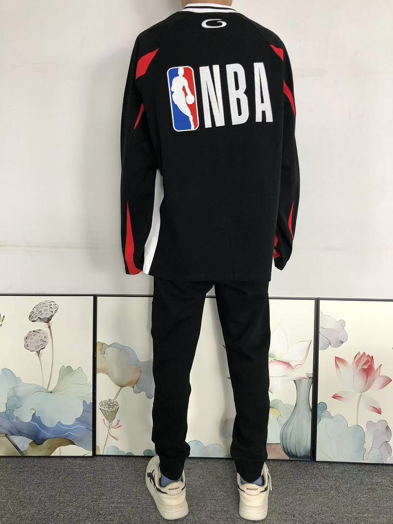 Balenciaga 185 B⭐L⭐⭐⭐IA⭐A NBA BASKETBALL LONG SLEEVED 42082105163 (Im 170Cm 60Kg I Wear Size S In The Phot) - Image 4