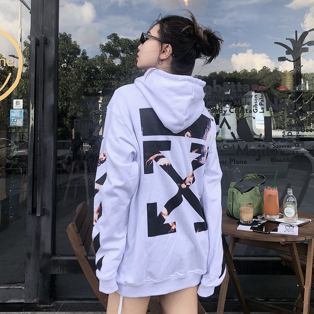 Off-White 126 OFF-WHITE (WHITE HOODIE) - Image 47