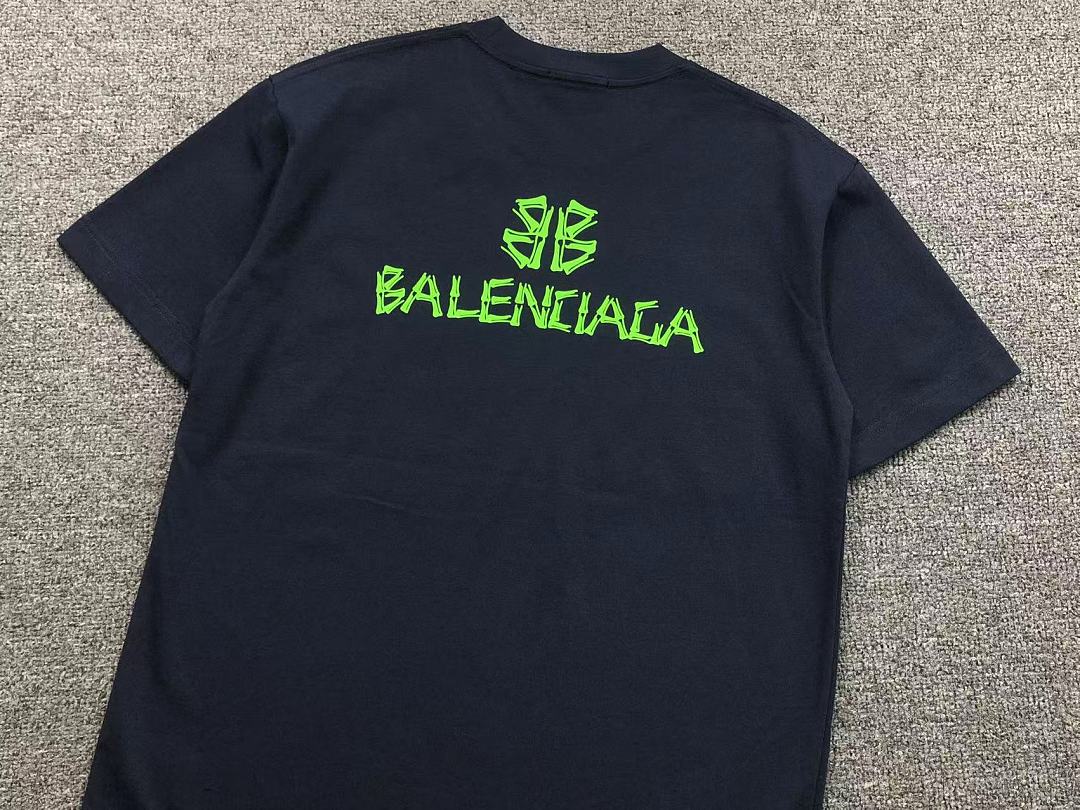 Balenciaga 125 B⭐L⭐⭐⭐IA⭐A T-SHIRT 52070704147 (Im 170Cm 60Kg I Wear Size M In The Phot) - Image 13