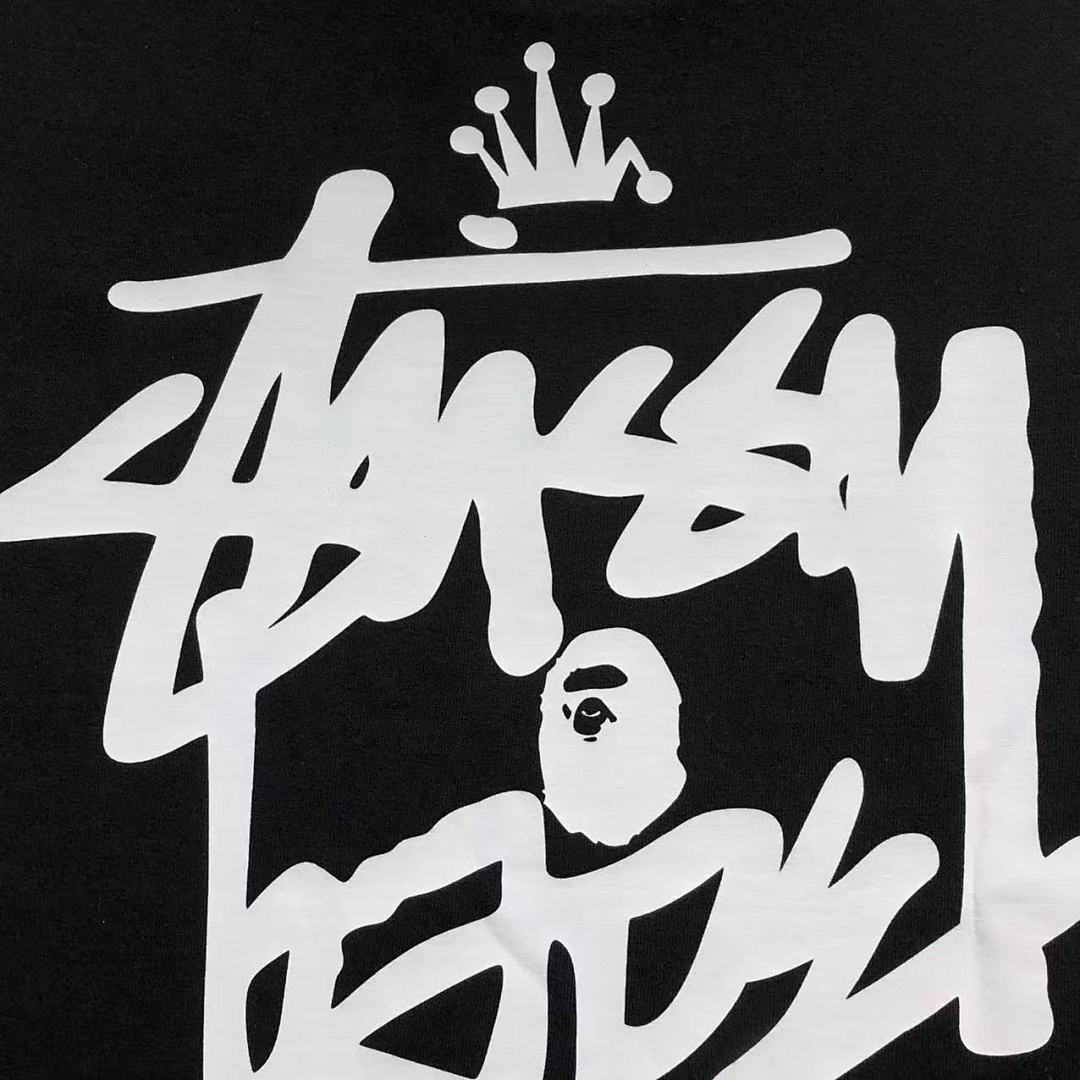 Bape 79 BAPE STUSSY T-SHIRT 411183342 (Im 170Cm 57Kg I Wear Size S In The Phot) - Image 18
