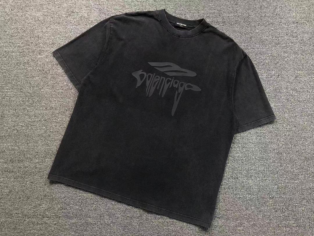 Balenciaga 98 B⭐L⭐⭐⭐IA⭐A T-SHIRT 5212207136 (Im 170Cm 60Kg I Wear Size M In The Phot) - Image 6