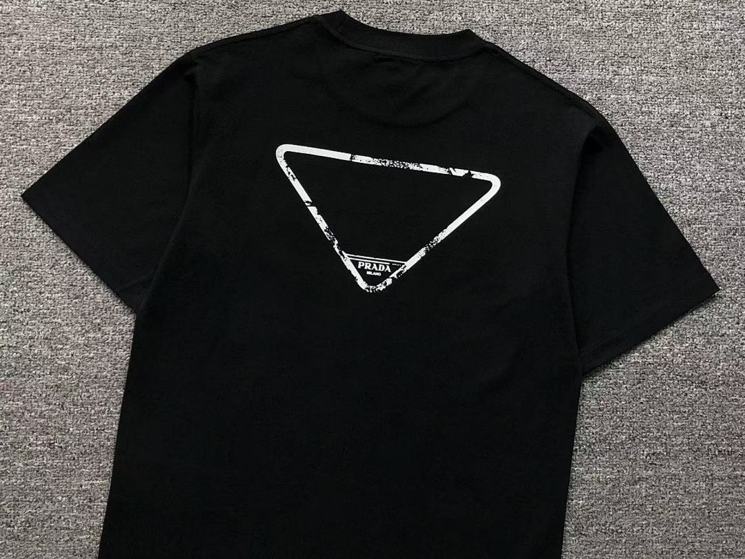Prada 108 P⭐A⭐A T-SHIRT 311212303 (Im 170Cm 57Kg I Wear Size S In The Phot) - Image 8