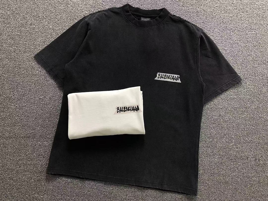 Balenciaga 135 B⭐L⭐⭐⭐IA⭐A T-SHIRT 42042413163 (Im 170Cm 60Kg I Wear Size XS In The Phot) - Image 15