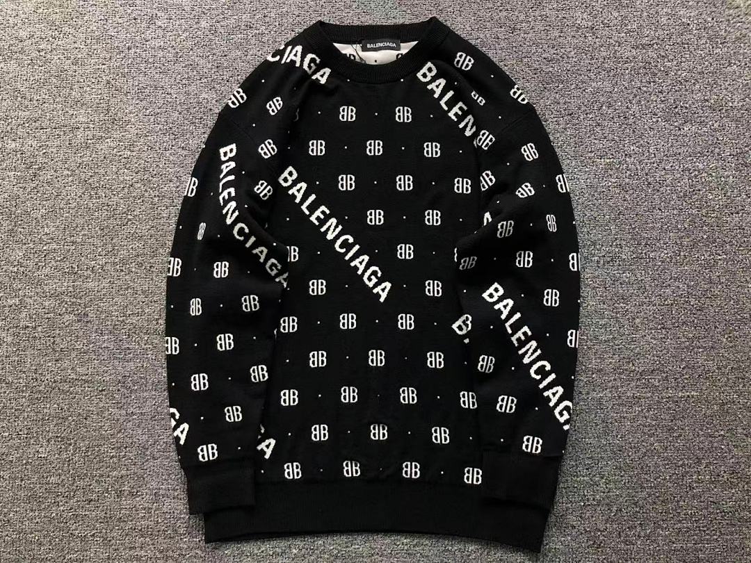 Balenciaga 165 B⭐L⭐⭐⭐IA⭐A SWEATER 3109121120 (Im 170Cm 60Kg I Wear Size M In The Phot) - Image 7