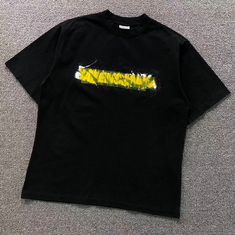 Balenciaga 128 B⭐L⭐⭐⭐IA⭐A T-SHIRT 42060509163 (Im 170Cm 60Kg I Wear Size XS In The Phot)